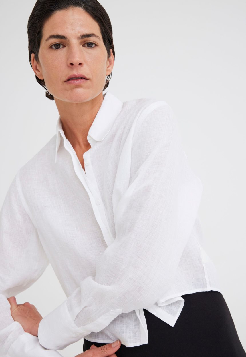 Jac + Jack Iona Linen Shirt - White